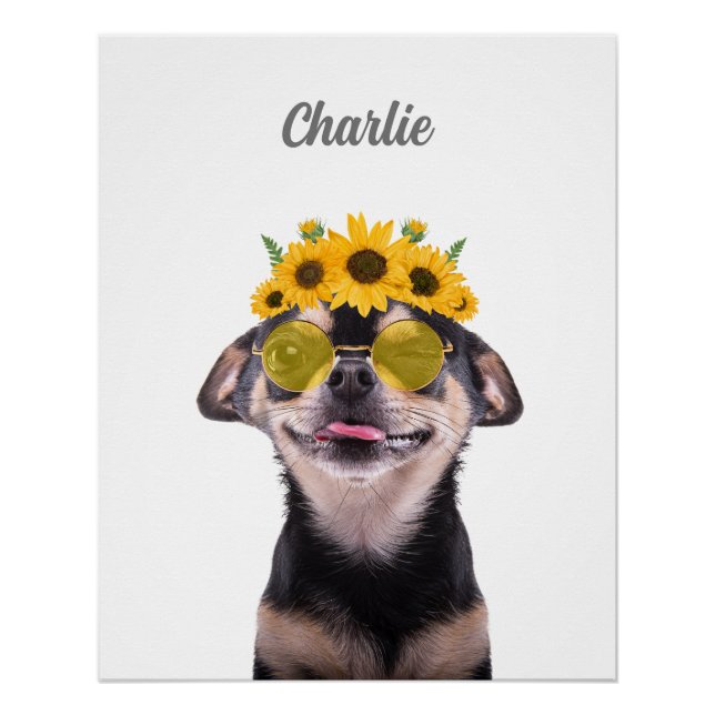 Poster Portrait pour animaux domestiques, art pour chiens (Devant)