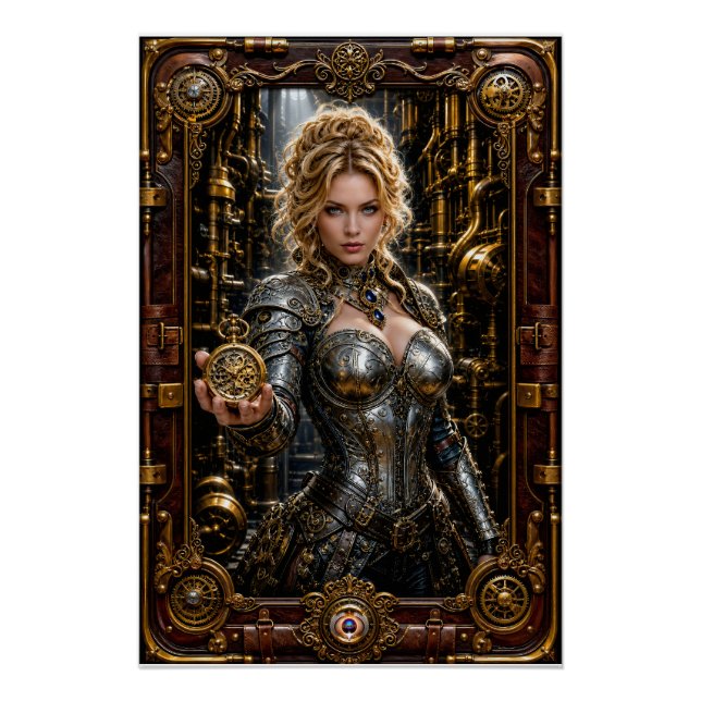 Poster Portrait Steampunk d'Ottilie Von Zale (Devant)