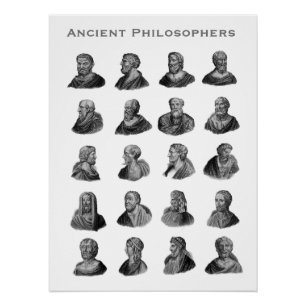 Poster Portraits de philosophes anciens