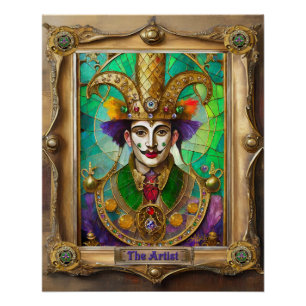 Poster Portraits du Royaume de Mardi Gras - L'Artiste Dal