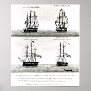 Poster Portraits of the vessels on the Polar Expedition