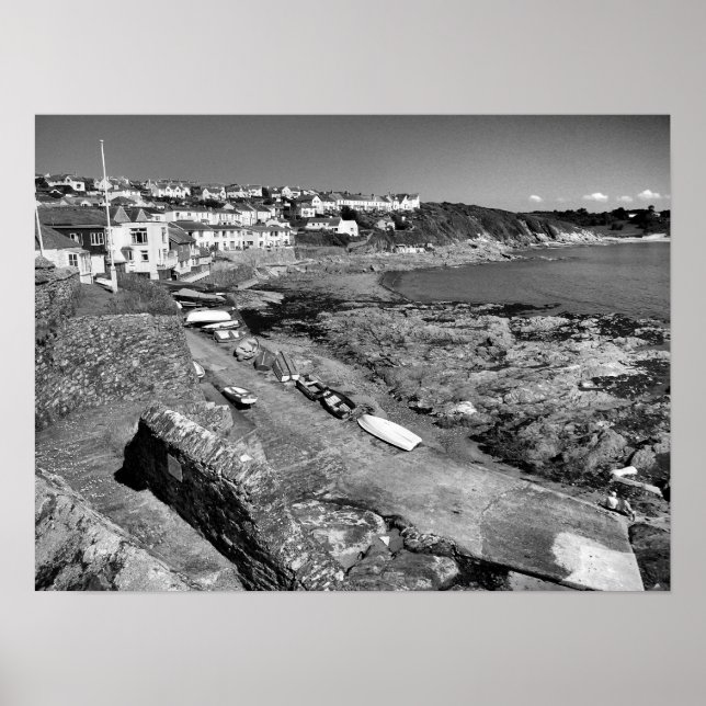 Poster Portscatho Slipway Cornwall (Devant)