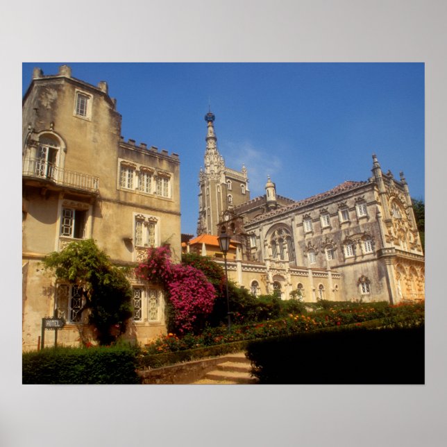 Poster Portugal, Bussaco Palace. (Devant)