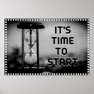 Poster positif de l'art mural "Time"