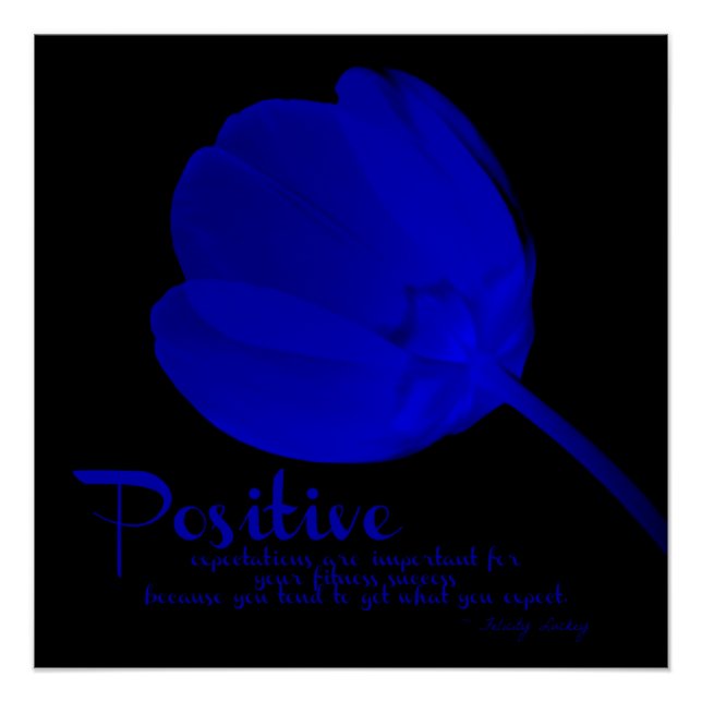 Poster positif Tulip Blue Fitness (Devant)