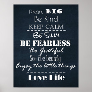 Poster Positive Attitude Affirmations Quotes