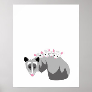 Poster Possum Baby Print
