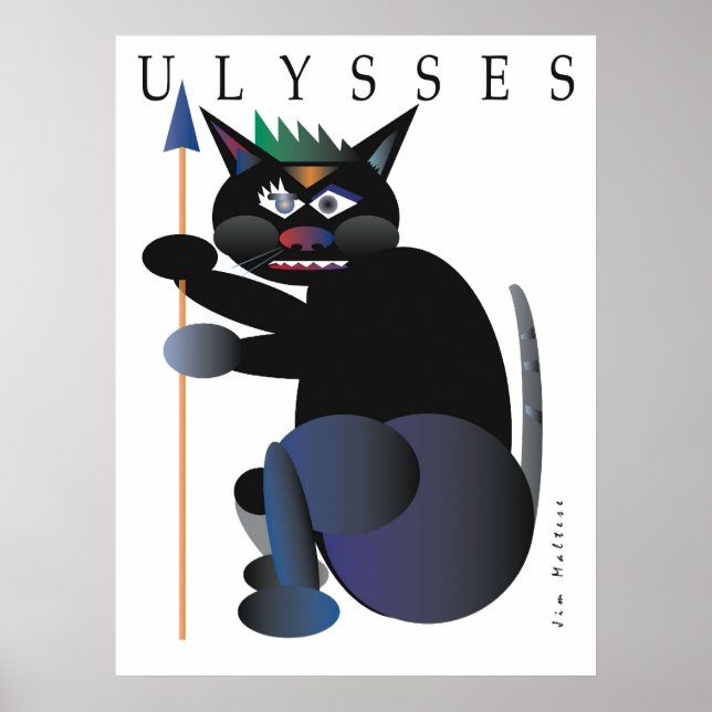 POSTER POSTE DE CHAT ULYSSES DE JIM MALTESE (Devant)
