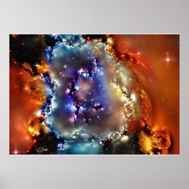 POSTER POSTE NEBULA DE L'ESPACE (Devant)
