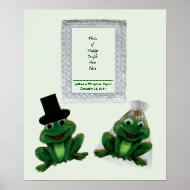 Poster Poster/affichage Mariage Froggy (Devant)