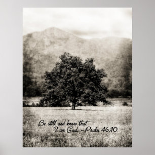 Poster Poster-Be Still and Sachez que je suis Dieu