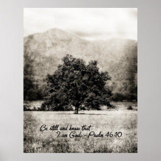 Poster Poster-Be Still and Sachez que je suis Dieu