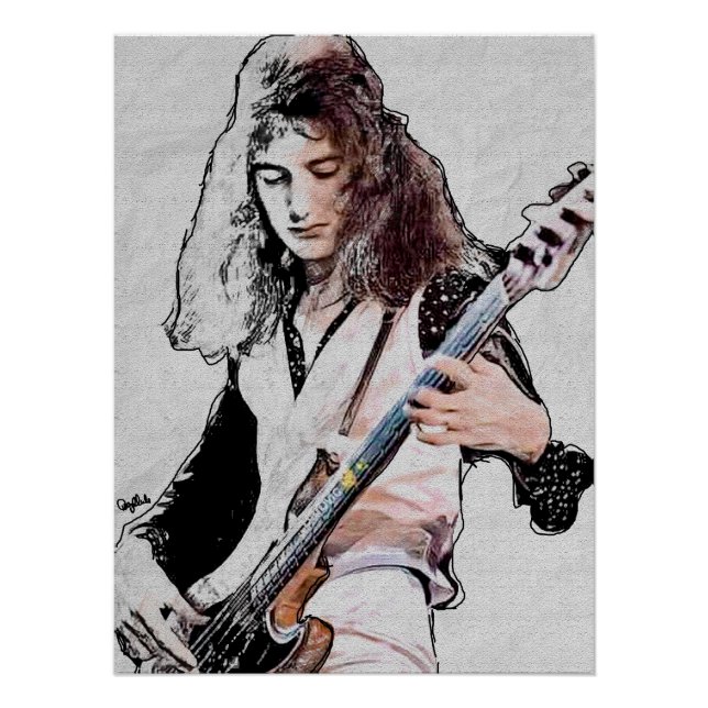 Poster Póster brillante de John Deacon (Devant)