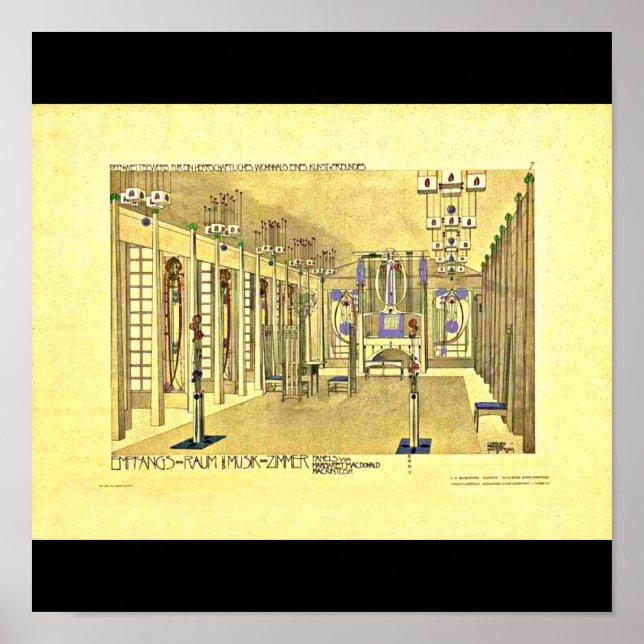 Poster Poster-Classic/Vintage-Charles Rennie Mackintosh 8 (Devant)