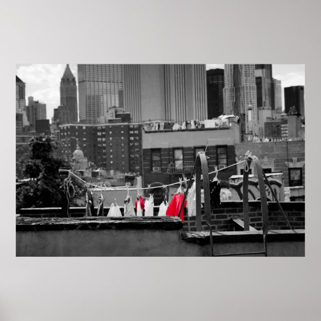 Poster Poster: Clothesline (Devant)