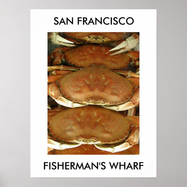 Poster Poster, CRAB, SAN FRANCISCO, QUAI DE PÊCHEUR (Devant)