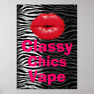 Poster poster de animal Classy Chics Vape Premium