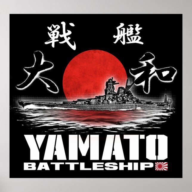 Poster Poster du Battleship Yamato (Devant)