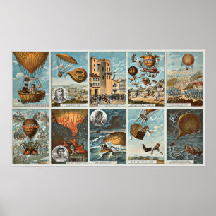Poster Poster/Imprimer : Ballons à air chaud - Rêve de vo