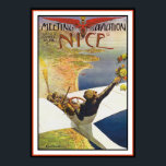 Poster Poster/Imprimer de l'avion : Réunion d'Aviation<br><div class="desc">Il s'agit d'une reproduction de qualité de l'affiche de l'avion vintage "Meeting d'Aviation,  Nice,  1910" de Charles Leonce Brosse. Cette oeuvre est disponible sous forme d'affiche de qualité ou d'impression de toile. Un encadrement est également disponible.</div>