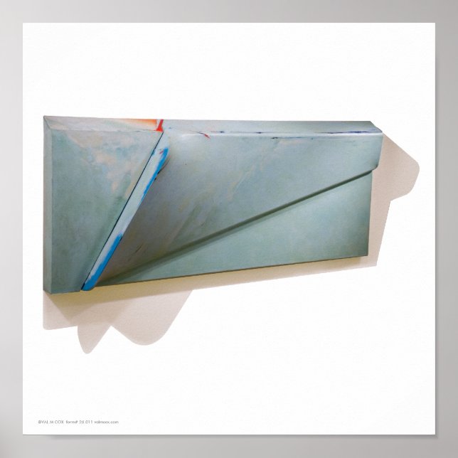 Poster Poster/Imprimer : "Monolith 1-Aqua" (Devant)