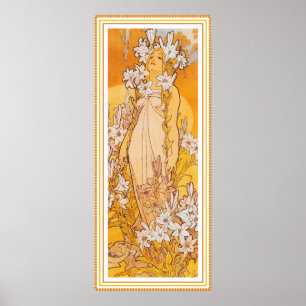 Poster Poster/Imprimer : Mucha - Fleurs - Lily