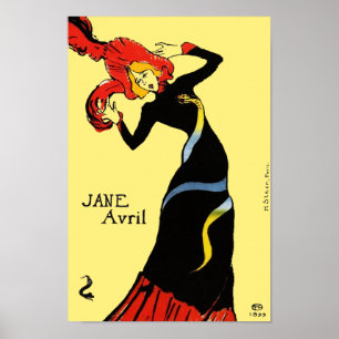 Poster Poster/Imprimer : Toulouse Lautrec - Jane Avril
