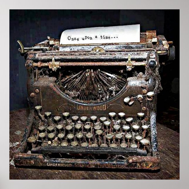 Poster Poster, Underwood, vieille machine à écrire (Devant)