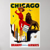Poster-Vintage Chicago Advertisement