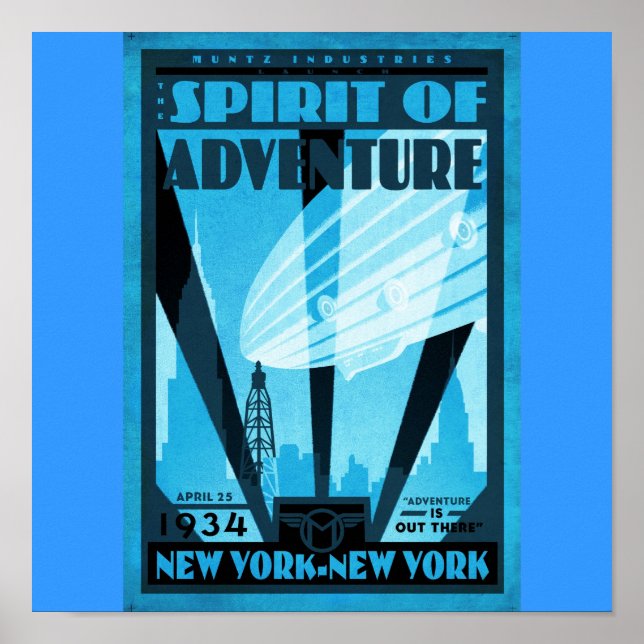 Poster Poster-Vintage voyage-New York (Devant)