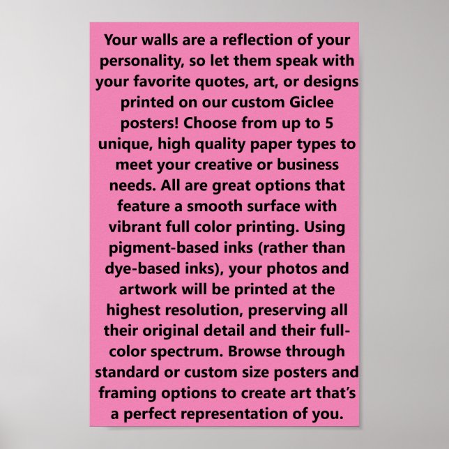 Poster #PosterPrinting Paper Layout (Devant)