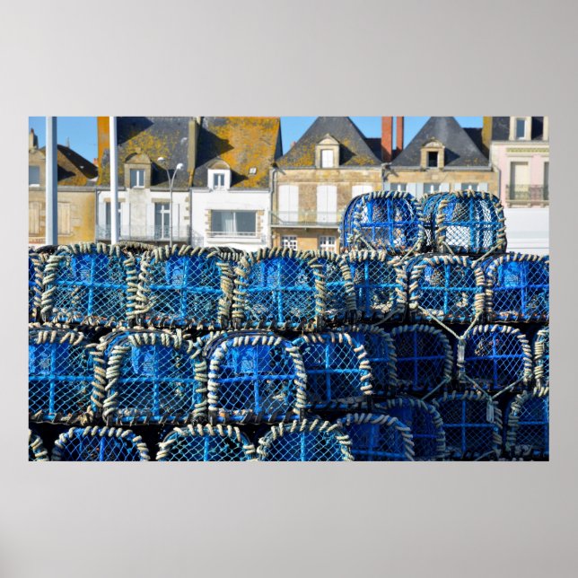 Poster Pot de homard au Croisic en France (Devant)