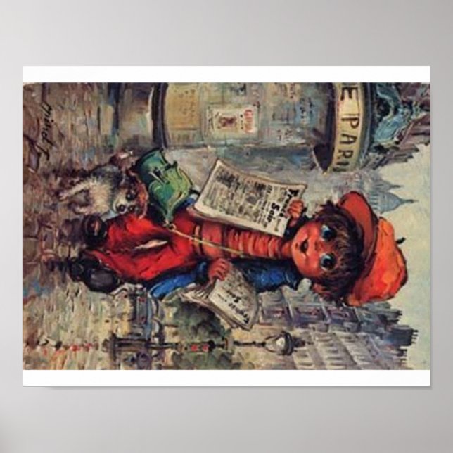 Poster poulbot au journal (Devant)