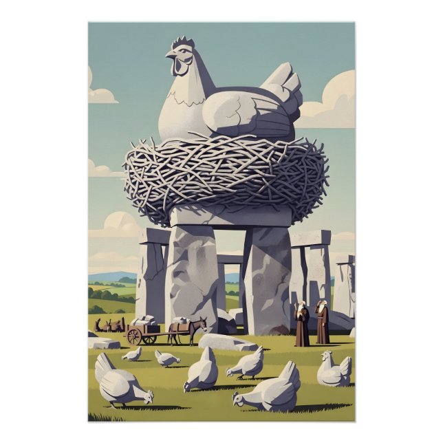 Poster Poulet drôle (Devant)