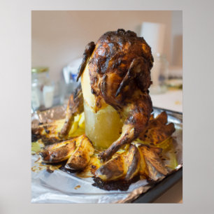 Poster poulet grillé