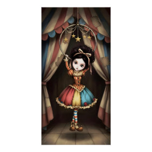 Poster Poupée de cirque sombre fantaisiste