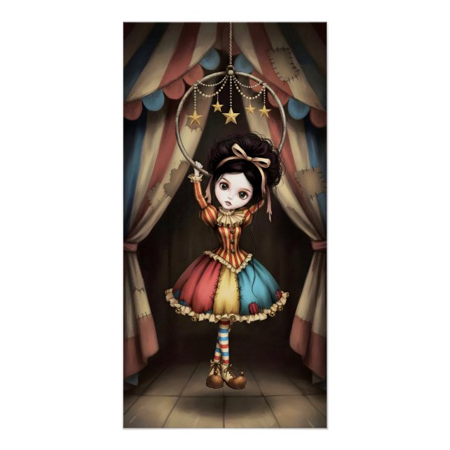 Poster Poupée de cirque sombre fantaisiste (Devant)