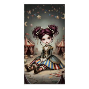 Poster Poupée de cirque sombre fantaisiste