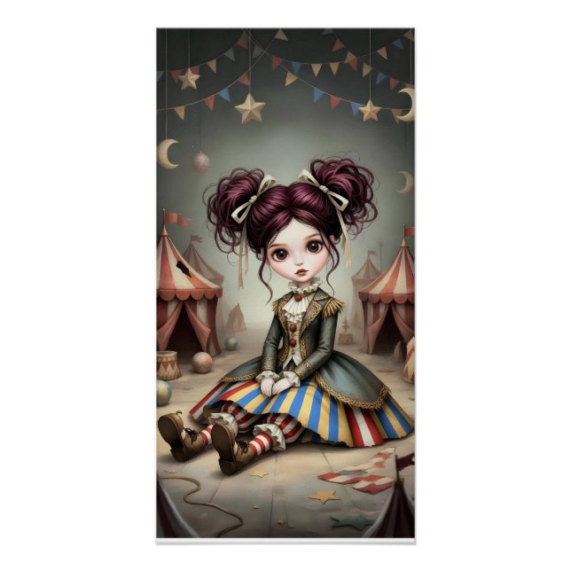 Poster Poupée de cirque sombre fantaisiste (Devant)
