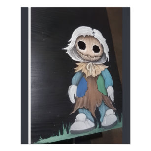 Poster Poupée Effrayante — Impression d'art d'horreur ori