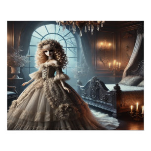 Poster Poupée Victorienne Gothique – Élégance Sombre