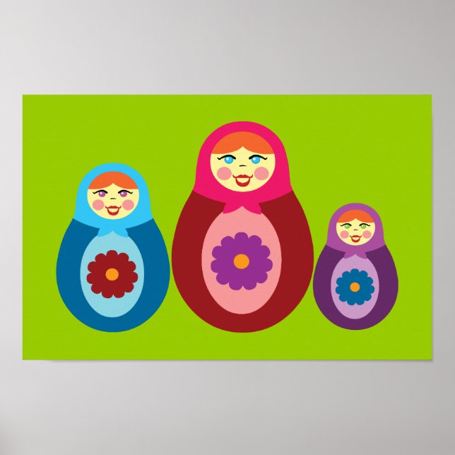 Poster Poupées de Matryoshka (Devant)