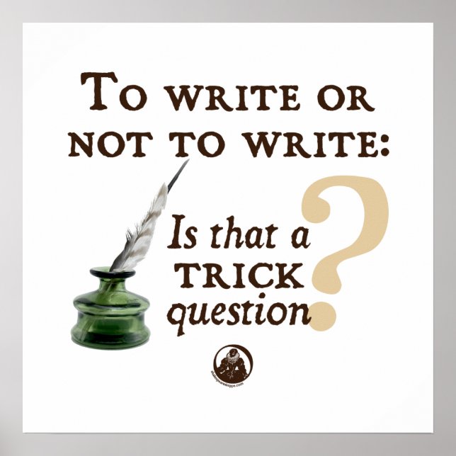 Poster Pour écrire ou ne pas écrire (Devant)