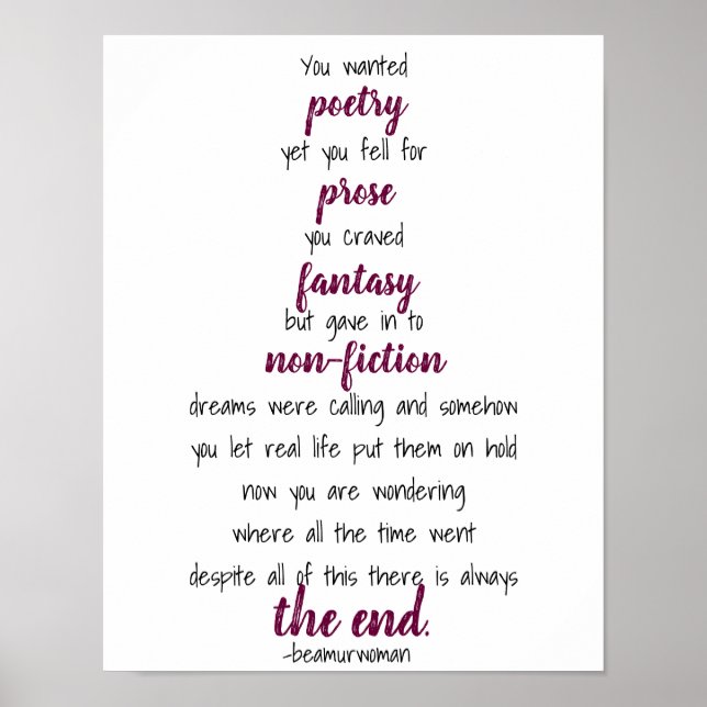 poster pour encadrer votre poésie (Devant)