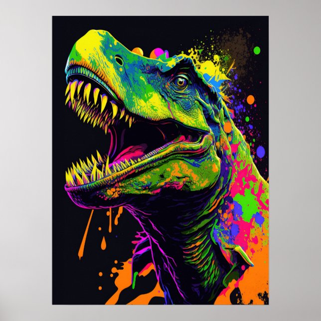 Poster pour enfants Dinosaur T Rex (Devant)