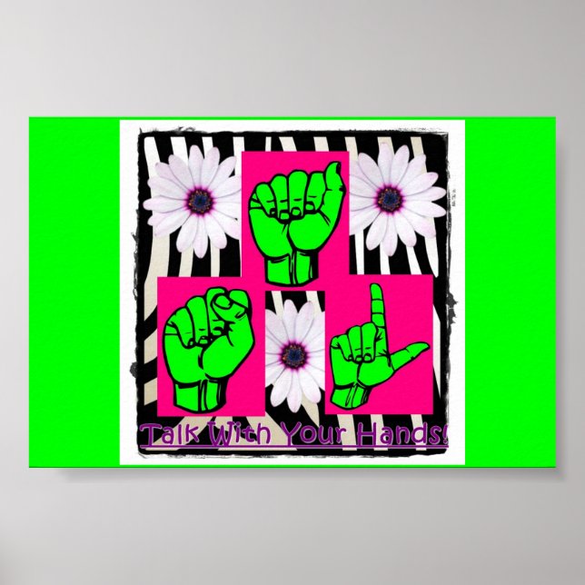 Poster pour filles de Talk With Your Hands (Devant)