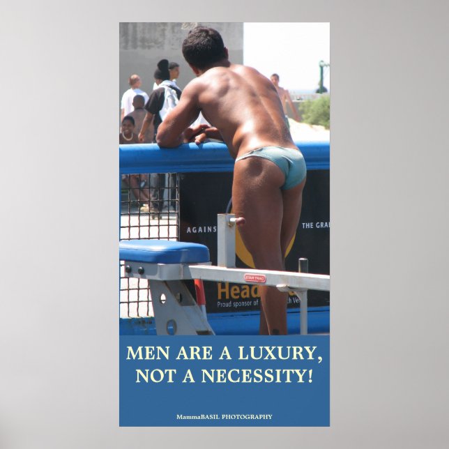 Poster pour hommes de luxe amusant! (Devant)
