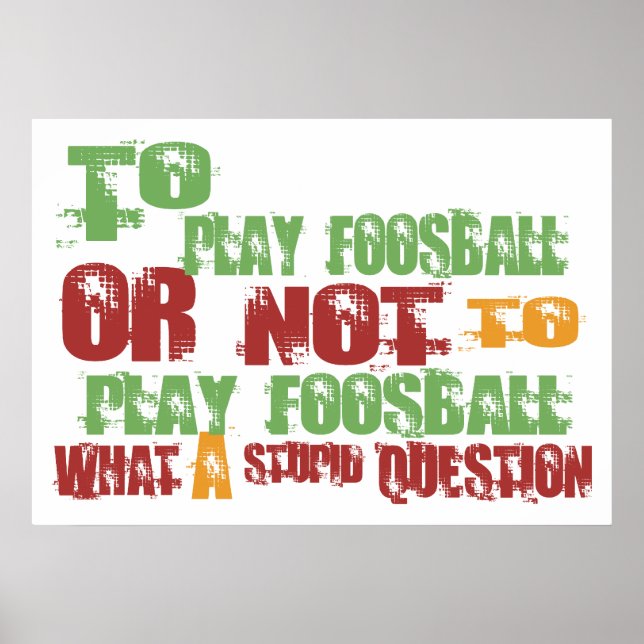 Poster Pour jouer au football (Devant)