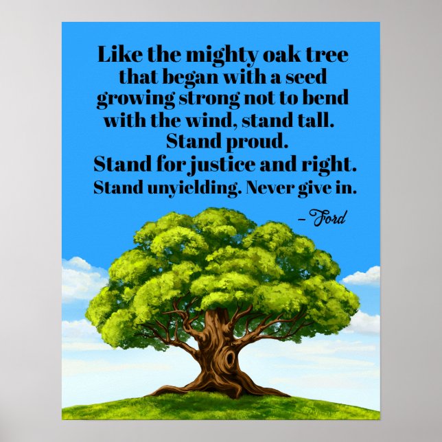 Poster pour la justice et la droite (Devant)