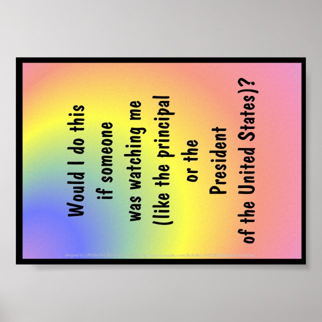 Poster pour le développement de personnages (Devant)